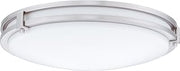 Lithonia Lighting FMSATL 13 14840 BN M4 LED Saturn Flushmount Ceiling Light Fixture for Kitchen | Hallway | Bedroom, Dimmable, 4000K, Antique Brushed Nickel