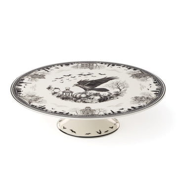 Haunted Village Cake Plate by Lenox – 1 Count, Porcelain, Multicolor, Model 899320