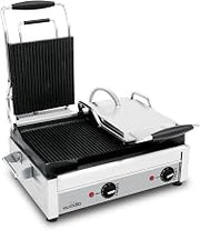 Eurodib Commercial Panini Grill, Double Ribbed Plates, 24 – UTS SFE02365240 | Advanced heating technology, intuitive controls, sturdy construction, consistent results every press