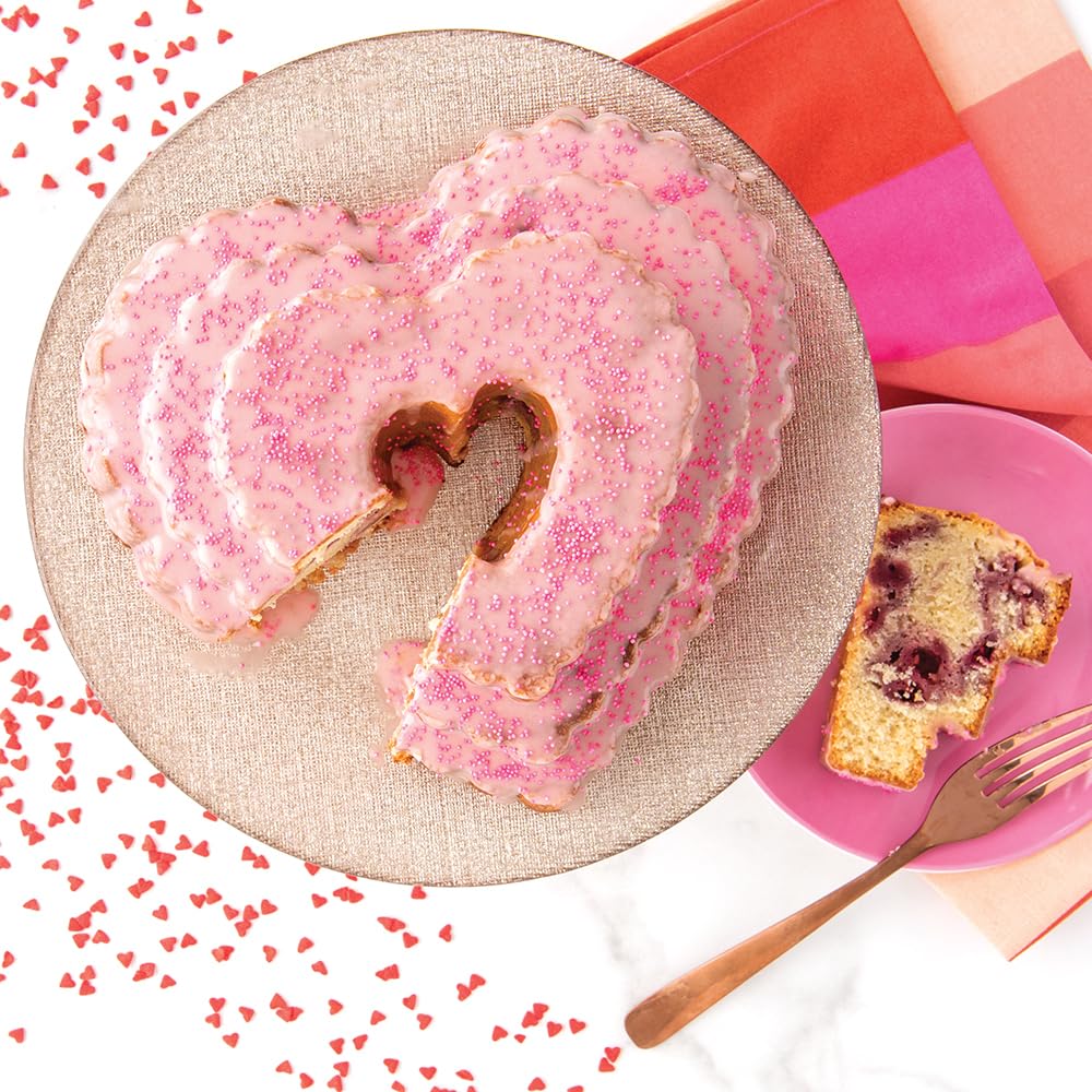 Tiered Heart Bundt by Nordic Ware – 12 Cup, 12.0 cups, Aluminum, Toffee, Model 89937