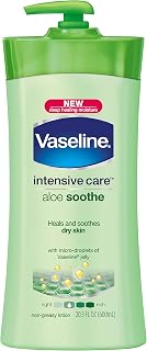 Vaseline Intensive Care Lotion, Aloe Soothe, 20.3 Fl Oz (Pack of 3)
