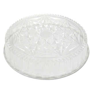 Round CaterWare Dome-Style Food Container Lids, 1-Comp, Clear, 16dia, 50/Carton