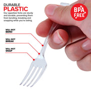 Stock Your Home Mini Fork / Clear / 100 Count Dessert Forks