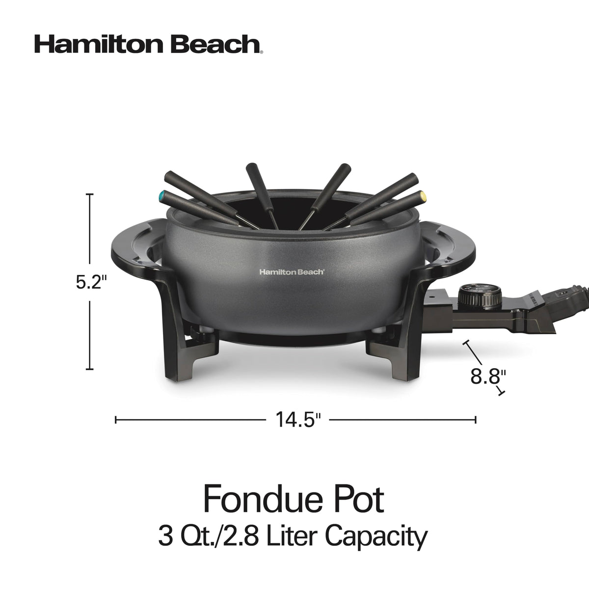Hamilton Beach 3 Quarts / Gray / 3.0 quarts Pots & Sets
