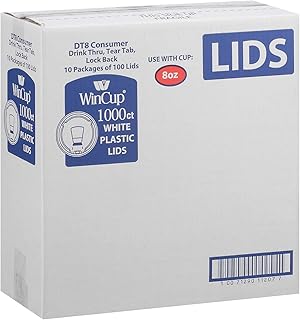 Wincup Foam Plastic Lids (8oz, 1000ct.) In White