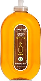 Method 1 x 739ml Wood Floor Cleaner for Radiant Shine Fresh Almond Scent Thorough Cleaning
