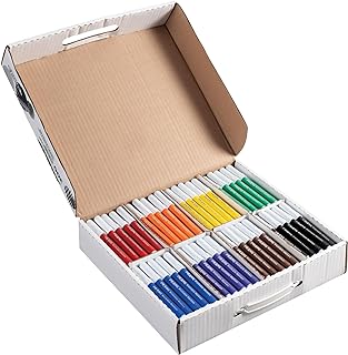 Prang Washable Art Markers Classroom Pack, Bullet Tip