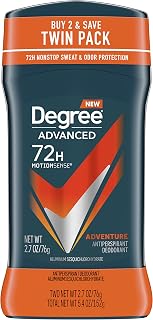 Degree Men 72-hour Antiperspirant Adventure Antiperspirant For Men With MotionSense Technology 2.7 oz Twin Pack