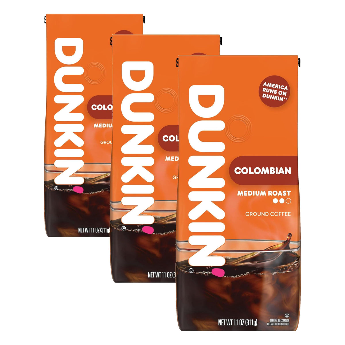 Dunkin' Colombian / 11 Ounce (Pack of 3) / 1 Ground Coffee