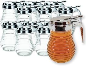 Tablecraft 6 oz Glass Syrup Dispenser [Set of 12]