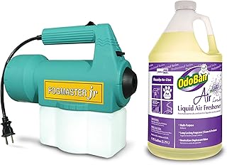OdoBan Fogmaster Jr. Electric Handheld Fogger and Liquid Air Freshener, 1 Gallon, Lavender Scent