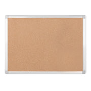Earth Series Self-Healing Cork Bulletin Board by MasterVision – 18" x 24", Aluminum, Brown, Model CA021790
