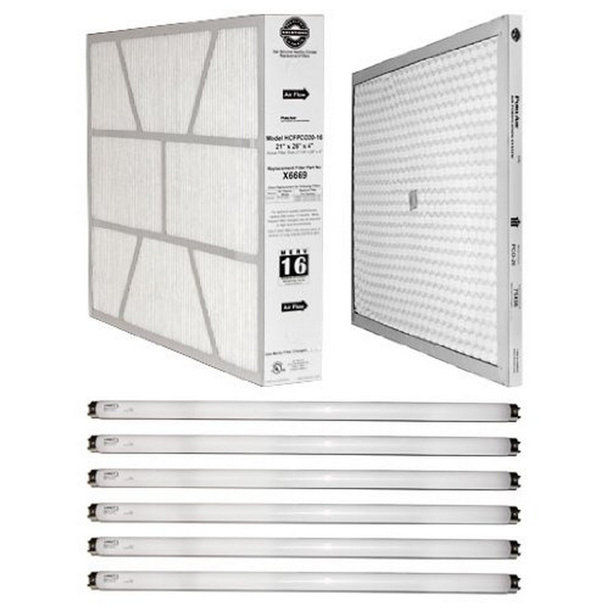 MERV 16 Maintenance Kit for Air Cleaner Model PCO-20C by Lennox – 21" x 21" x 4", Metal, Model X8345