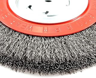Forney 72762 Wire Bench Wheel Brush, 8-Inch