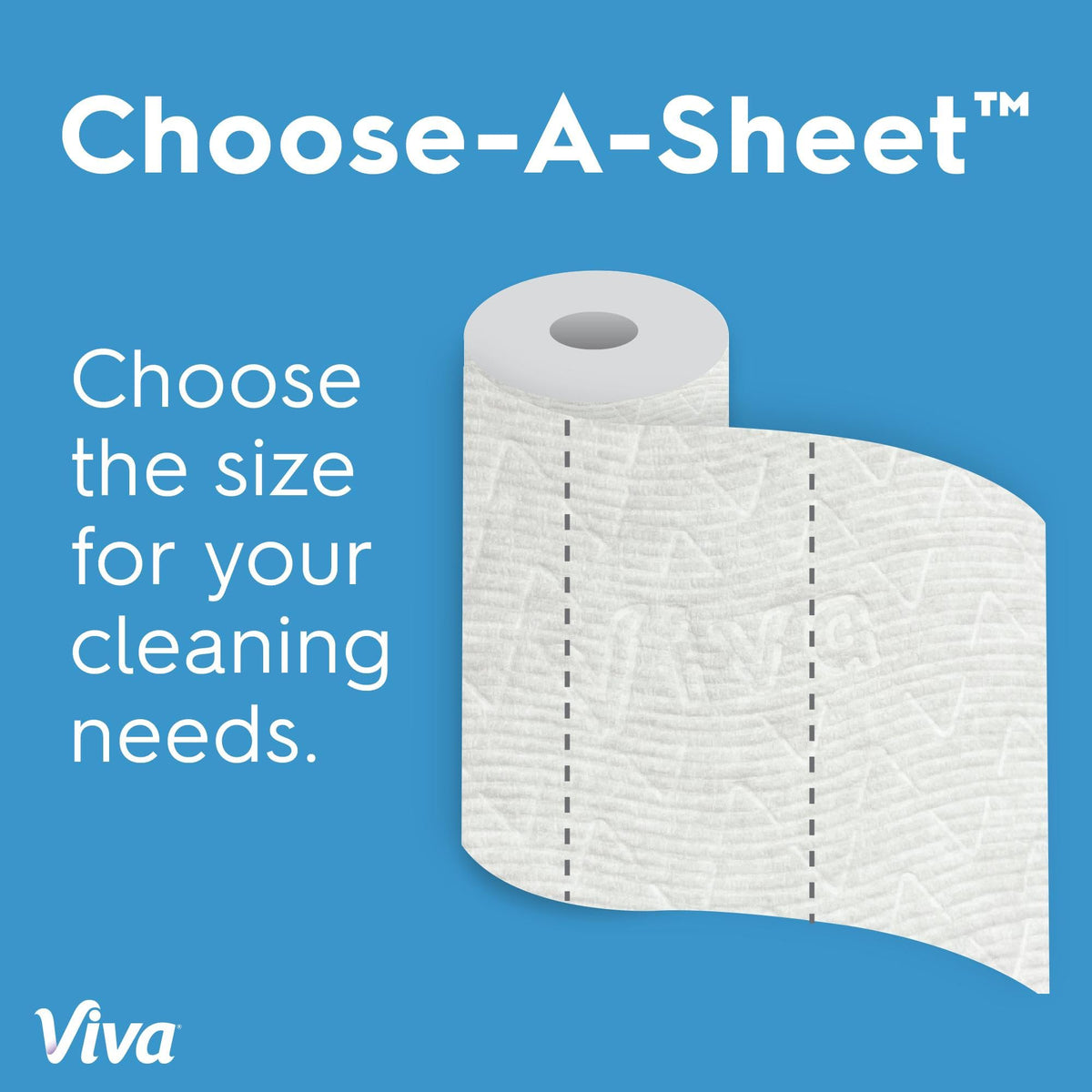 Multi-Surface Cloth Paper Towels by Viva – 12 Rolls (81 Sheets each), Paper, White, Model 10036000548270