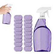 Splash Spray Cleaner Bottle with 18PCS Cleaning Tablets by BEAHING – Bottle, Plastic, 18pcs Tablet
