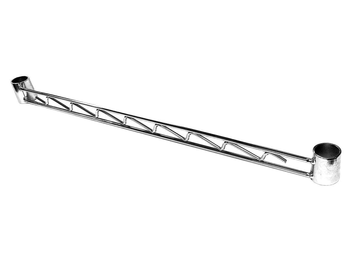 Chrome Hanging Rail 48" by Nexel – 49 inches x 2 inches x 1.5 inches, Nickel, Chrome, Model AHR48C