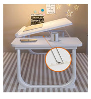 Adjustable Bed Laptop Table by KCTAKXMRA – One Size, White, Model KCTAKXMRA