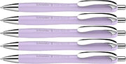 Schneider Slider Rave XB Ballpoint Pen Soft Writing without Scratching for Long Texts at School, University and Work Pack of 5 Blossom, Ink Colour: Blue