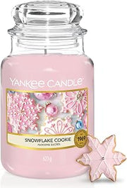 Yankee Candle Snowflake Cookie Large Jar Candle, Pink