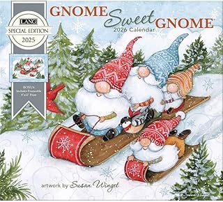 Lang, Gnome Sweet Gnome Special Edition 2026 Wall Calendar, 13.4'' X 12'', 12-Month Calendar with Stapled Binding