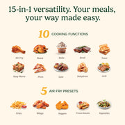 15-in-1 Extra-Large Digital Air Fryer Oven with 9"x13" 2-in-1 Pan by Cuisinart – 18.6"(L) x 15.0"(W) x 16.25"(H), 0.9 cubic_feet, Stainless Steel, Model TOA-112