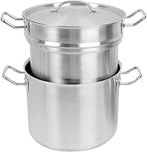 Thunder Group 12 quart 18/8 stainless steel double boiler (3 pcs set), comes in each