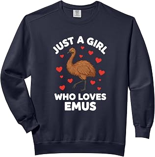 Bird, Emu-Lovin' Girl Energy Comfort Colors Adult Sweatshirt