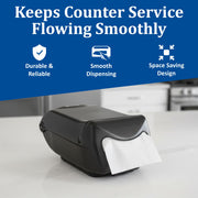 H5004 Venue Countertop Mini Interfold Napkin Dispenser by San Jamar – Plastic, Clear, Model H5004CL