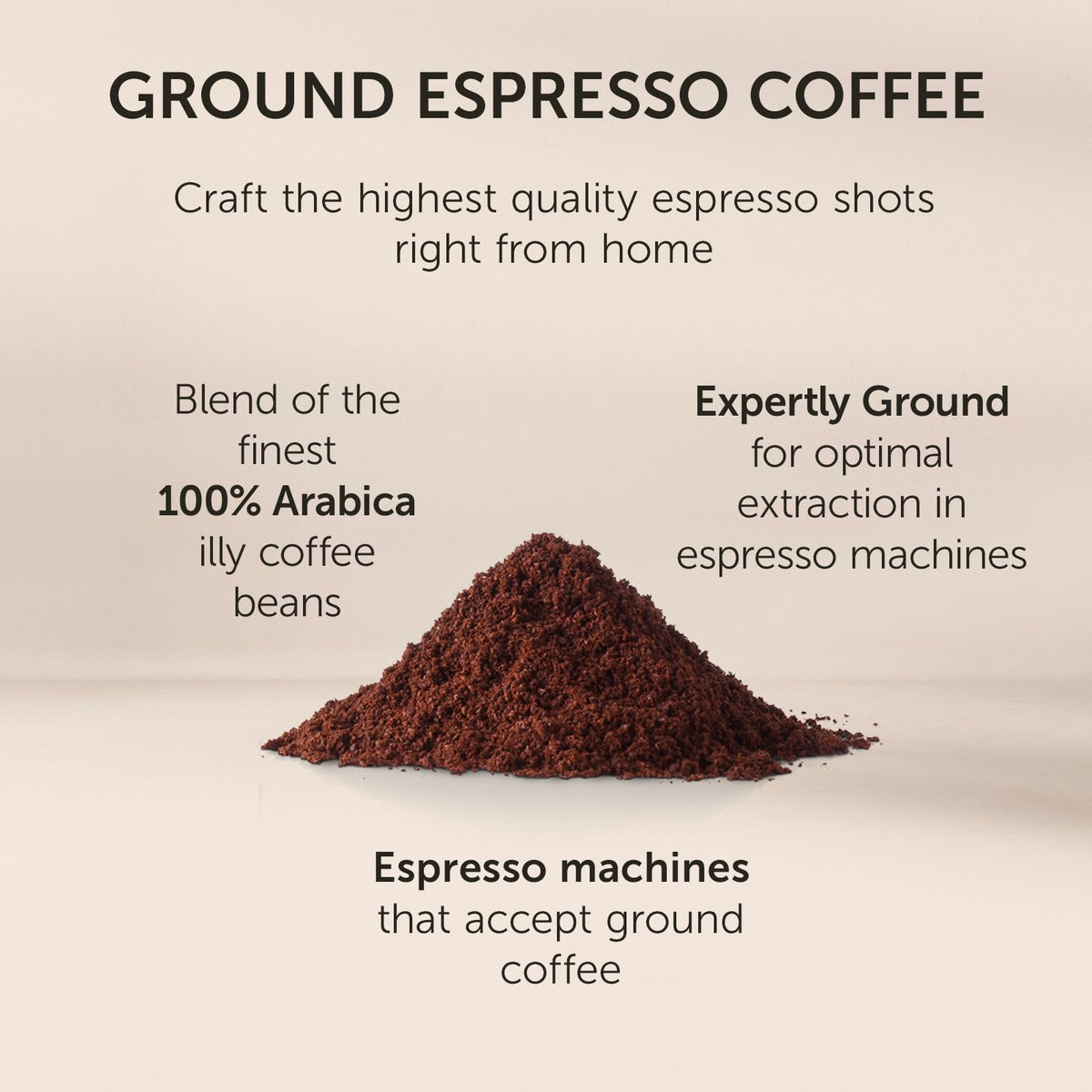 illy Classic Roast / 4.4 Ounce (Pack of 1) / Intenso Ground Espresso Bold Roast Ground Coffee