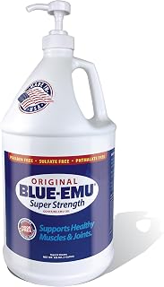 BLUE-EMU Original Super Strength Cream, Soothing Muscle & Joint Support, 1 Gallon | Supports healthy muscles and joints with glucosamine & MSM. Safe to use daily on arms, legs, back, hips, knees, and more.