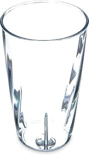 Carlisle FoodService Products Swirl Tumbler, Plastic Cup for Water and Cold Drinks, 16 Oz, 1 Count, Clear