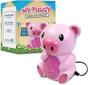 Dynarex Resp-O2 Pediatric Nebulizer for Kids - Portable Compressor, Asthma Relief, Quiet Operation - Pig Design, 1 Child Nebulizer