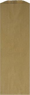 AJM Packaging General Grocery Pint-Sized Paper Bags for Liquor Takeout, 35 lb Capacity, 3.75" x 2.25" x 11.25", Kraft, 500 Bags