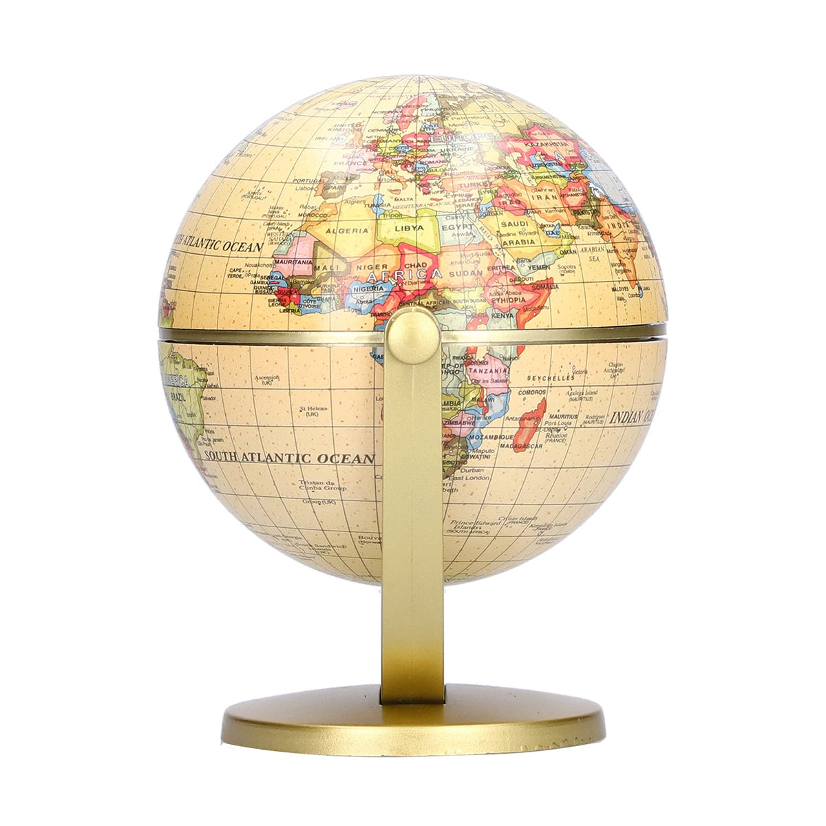 Durable Mini World Map Globe on Sturdy Base with Clear Text and Excellent Workmanship for Geography Education by Sanpyl – #711, Model Sanpylojf0v1r6ya