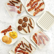 Nordic Ware White / 11.9" x 10.3" x 1.3" / Bacon Tray & Food Defroster Bakers