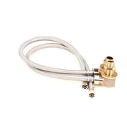 Inlet Kit with 1/2-Inch Npt Nipple by T&S Brass – 24 inches (Length only), Stainless Steel, Silver, Model B-0230-KIT