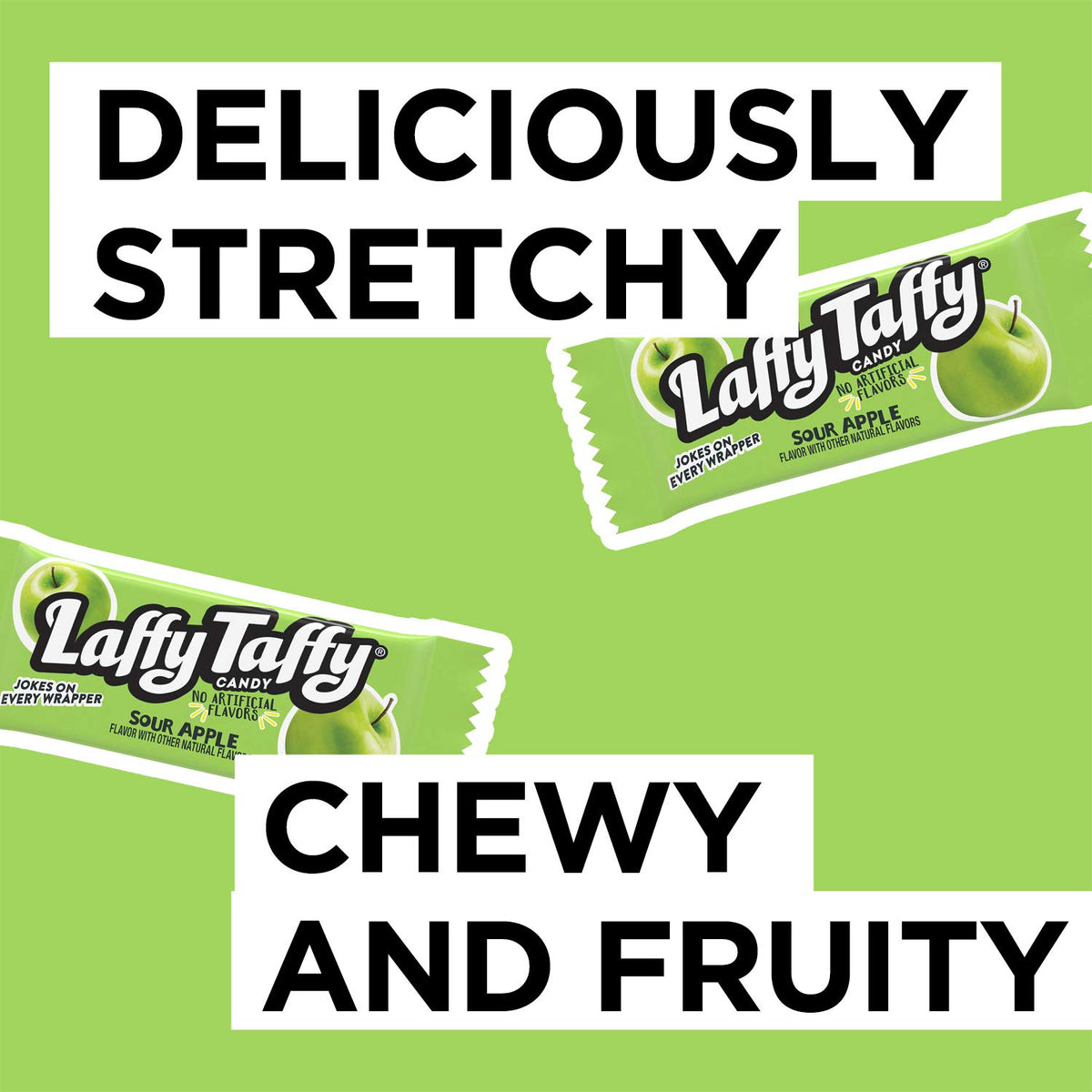 Jar, Sour Apple, 145 Count (Pack of 2) by Laffy Taffy – 49.3 Ounce (145 Count) (Pack of 2), Assorted, Pack of 2, Model 28000721213