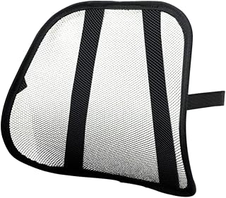 Safco 7153BL Mesh Backrest, 17-1/2w x 3-1/8d x 15h, Black Part No. 7153BL