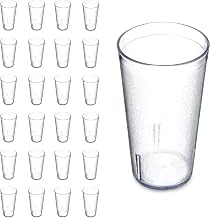 Carlisle Plastic Tumbler, 16 oz, Pebble Textured, Stackable, 24-Pack | Reusable Drinking Cup for Restaurants, Diners, Home...