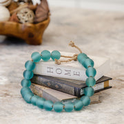 Handmade Coastal Bliss Bead Garland by Generic – 24 inches, Glass, Turquoise, Model 21203A