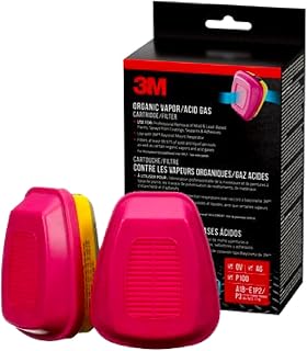 3M Replacement Cartridges for Multi-purpose Respirator, 60923H1-DC, 1-Pair
