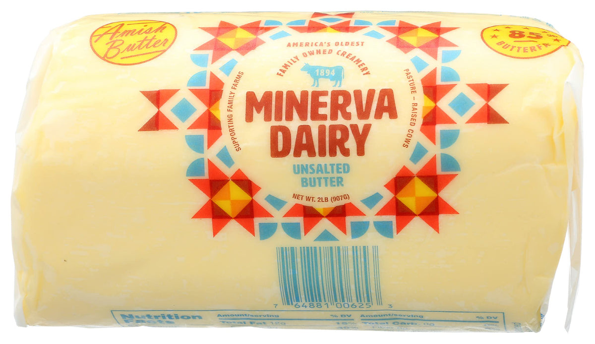 Butter Amish Salted No2, 32 Ounce by Minerva Dairy – 2 Pound (Pack of 1), Model 0764881006253