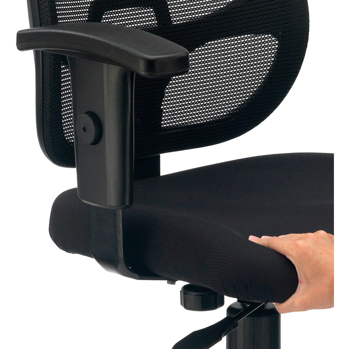 Global Industrial Black / 16.5"H x 17.75"W x 18.5"L / Industrial Home Office Desk Chairs