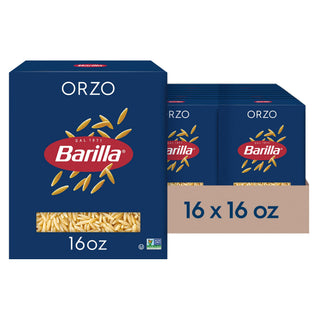 Orzo Pasta by Barilla – 16 Ounce (Pack of 16), Pack of 16, Model 1000009026