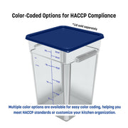 Carlisle FoodService Products 6 / Clear / 22 Quart Container Containers