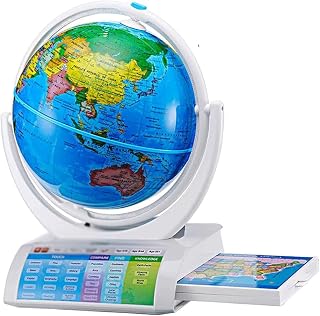 POCHY Beautiful Globe Globe Ar Smart World Globe Interactive Smart Voice Reading Globesfor Boys and Girls Geographic Globes Fine and Clear