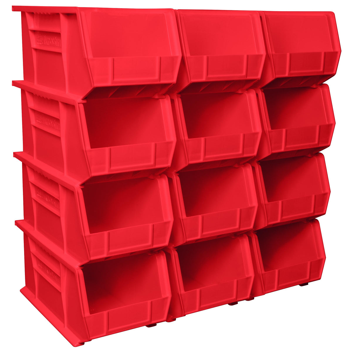 30240 AkroBins Plastic Storage Bins by Akro-Mils – 15-Inch x 8-Inch x 7-Inch, 12-Pack, 60.0 pounds, Plastic, Red, Pack of 12