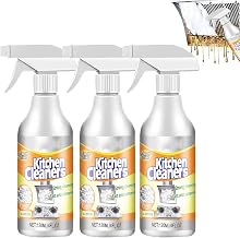 Kitchen Foam Cleaner,120ml Powerful Stain Removing Foam Cleaner,Multi-Purpose Foam Cleaner,Clean Up Kitchen Oil Stains,Heavy Oil Stain Spray Cleaner,Quick Cleaning Spray (120ml*3)