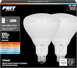 Feit Electric BR40 LED Light Bulb, 100W Eq, 5CCT 6Way, 2 Pack